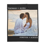 Anniversary Blanket Gift, Wedding Gifts, Couple Gift, Personalized Custom Photo Blanket