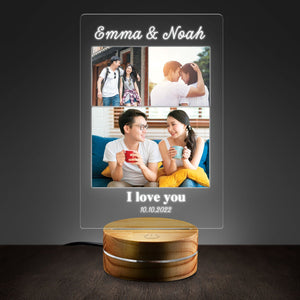 Create Your Own Valentine Gifts with Collage Photo on LED Lamp Night Light