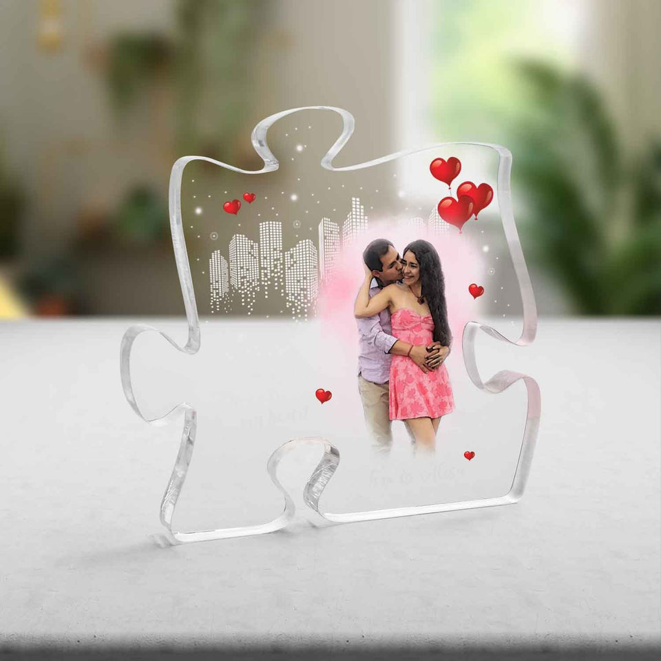 Create Your Own Valentine Gifts with Your Photo on Personalized Puzzle Acrylic Plaque