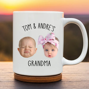 Multiple Children Face Custom Baby Mug, Personalized Photo Mug, Baby Photo Mug, Mug For New Mom Dad