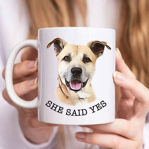 My Humans Are Getting Married Personalized Mug, Custom Dog Cat Engagement Gift, Custom Pet Engagement Gift