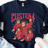 Custom Photo Sweatshirt, Custom You  Bootleg Shirts, Custom Christmas Gift