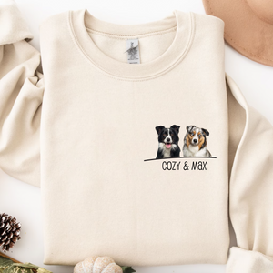 Custom Pet Sweatshirt, Sweatshirt Dog Mom Gift, Dog Lover Sweater