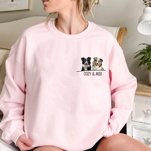 Custom Pet Sweatshirt, Sweatshirt Dog Mom Gift, Dog Lover Sweater