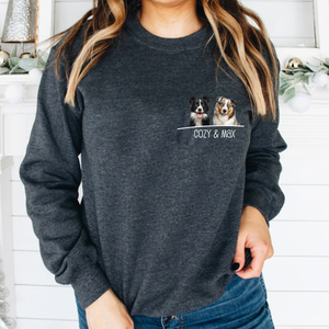 Custom Pet Sweatshirt, Sweatshirt Dog Mom Gift, Dog Lover Sweater