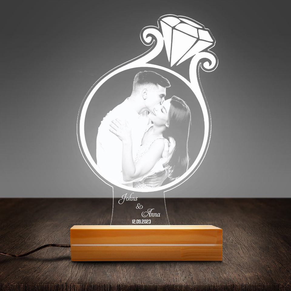 Create a Valentine Gifts with Ring Shape Led Lamp Night Light