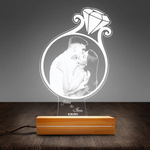 The Light of Love, Night Lamp Gift for Lovers, Gift for Wife, Wedding Gift for Her, Engaged Gift for Her