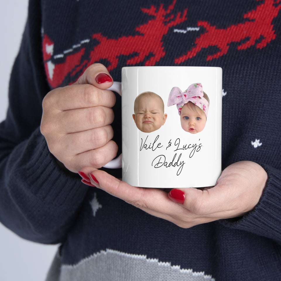 Two Baby Face Mug, Custom Photo Mug, Custom Baby Mug, Mothers Day Custom Mug, Personalized Photo Gift, Custom Baby Face Mug, Gift For Mommy