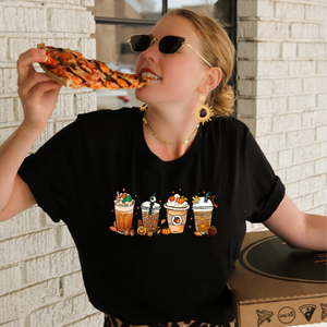 Pumpkin Spice Latte T-Shirt, Coffee T-Shirt, Hot Coffee T-Shirt, Coffee Lovers Unisex T-Shirt