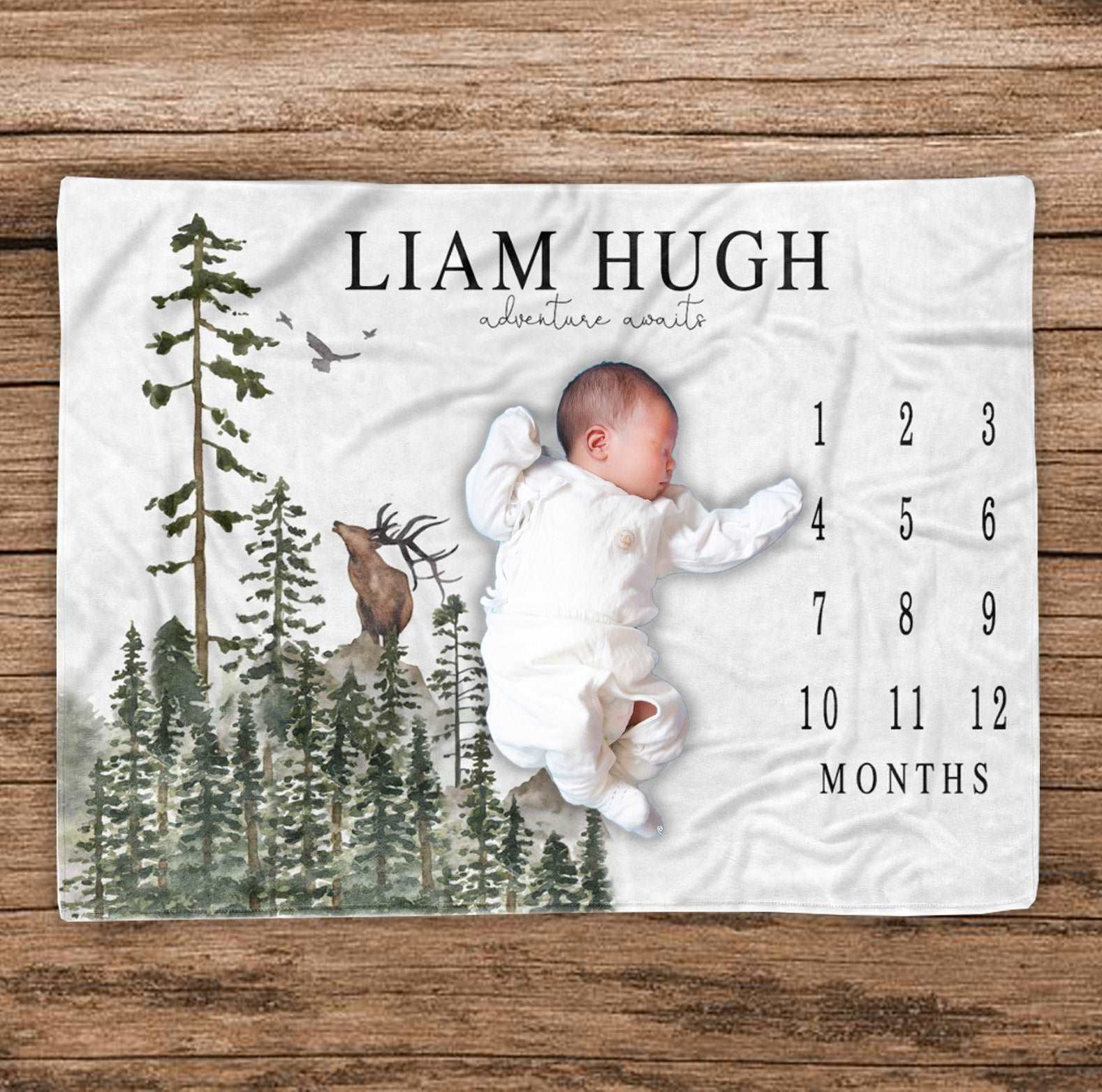 Baby month tracker online blanket