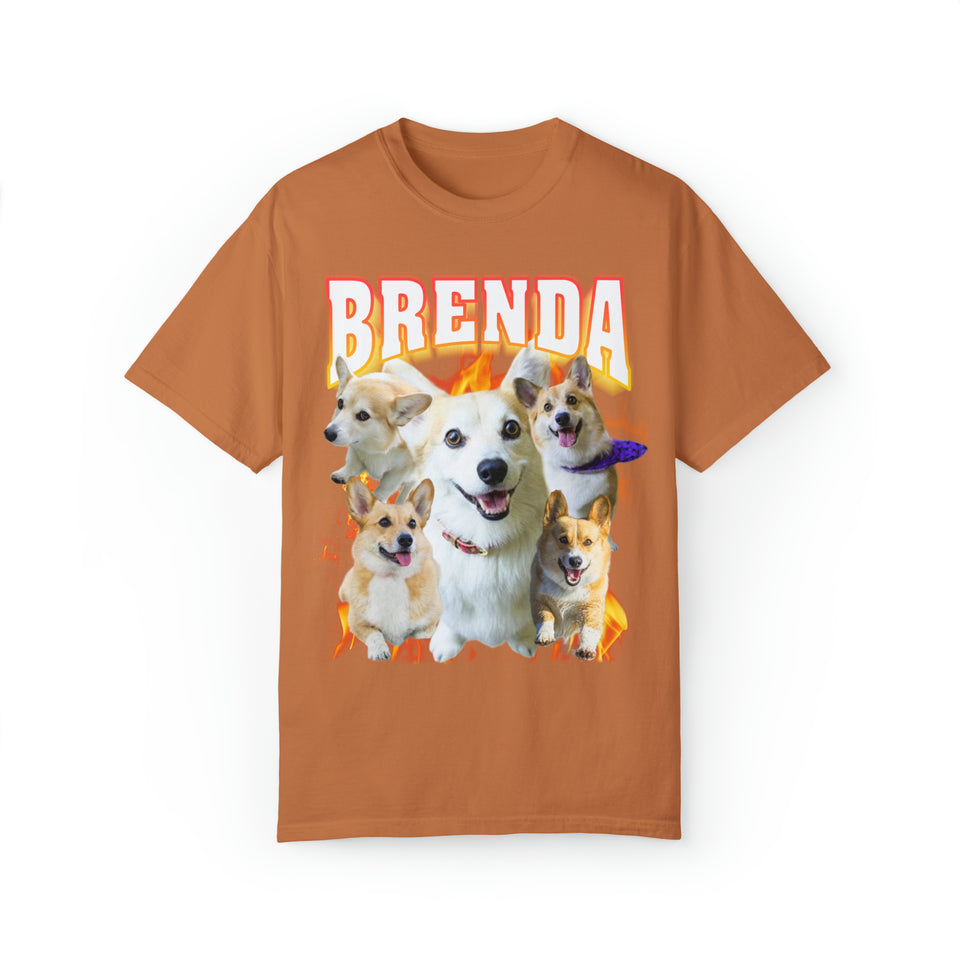 Personalized Pet Photo Name Retro Shirt, Custom Dog Shirt Comfort Colors, Vintage Graphic 90s Shirt