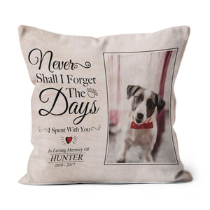 Pet Loss Gift, Dog Sympathy Gifts, Loss Of Pet Gift,Pet Sympathy Gifts, Loss Dog Gift Personalized Suede Throw Pillow