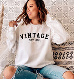 Custom Year 41st Birthday Sweatshirt ,Vintage 1982 Birthday Sweatshirt for Women - GreatestCustom