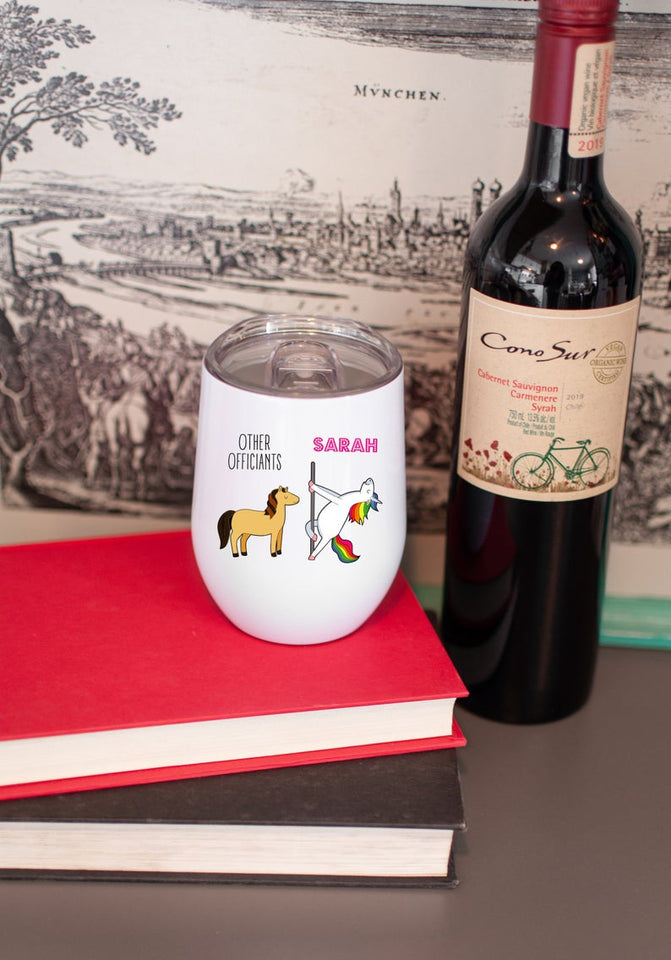 Officiant Gift For Women Wine Tumbler, Personalized Officiant Gift, Wedding Officiant Travel Mug