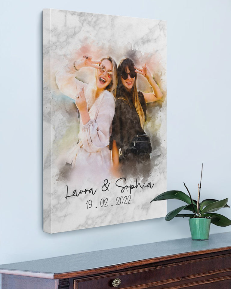 Bestie Gift, Best Friends Gift, Birthday Gifts for Best Friend, BFF Gift, To My Bestie Premium Canvas