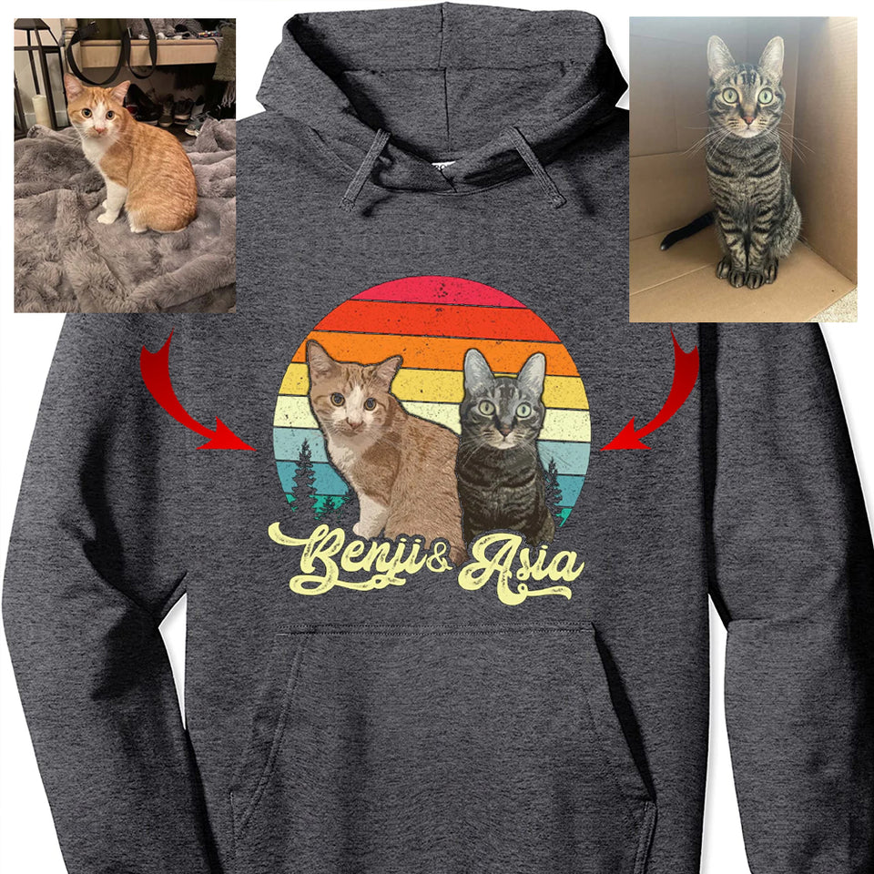 Custom Pet Hoodie, Custom Pet Hoodie, Custom Pet Photo Hoodie, Gift for Dog Lover, Dog Mom Gift, Mother's Day Gift For Dog Mom