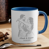 1st Anniversary Gift First Dance Lyrics First Dance Wedding Gift Songs Personalized Wedding Accent Coffee Mug