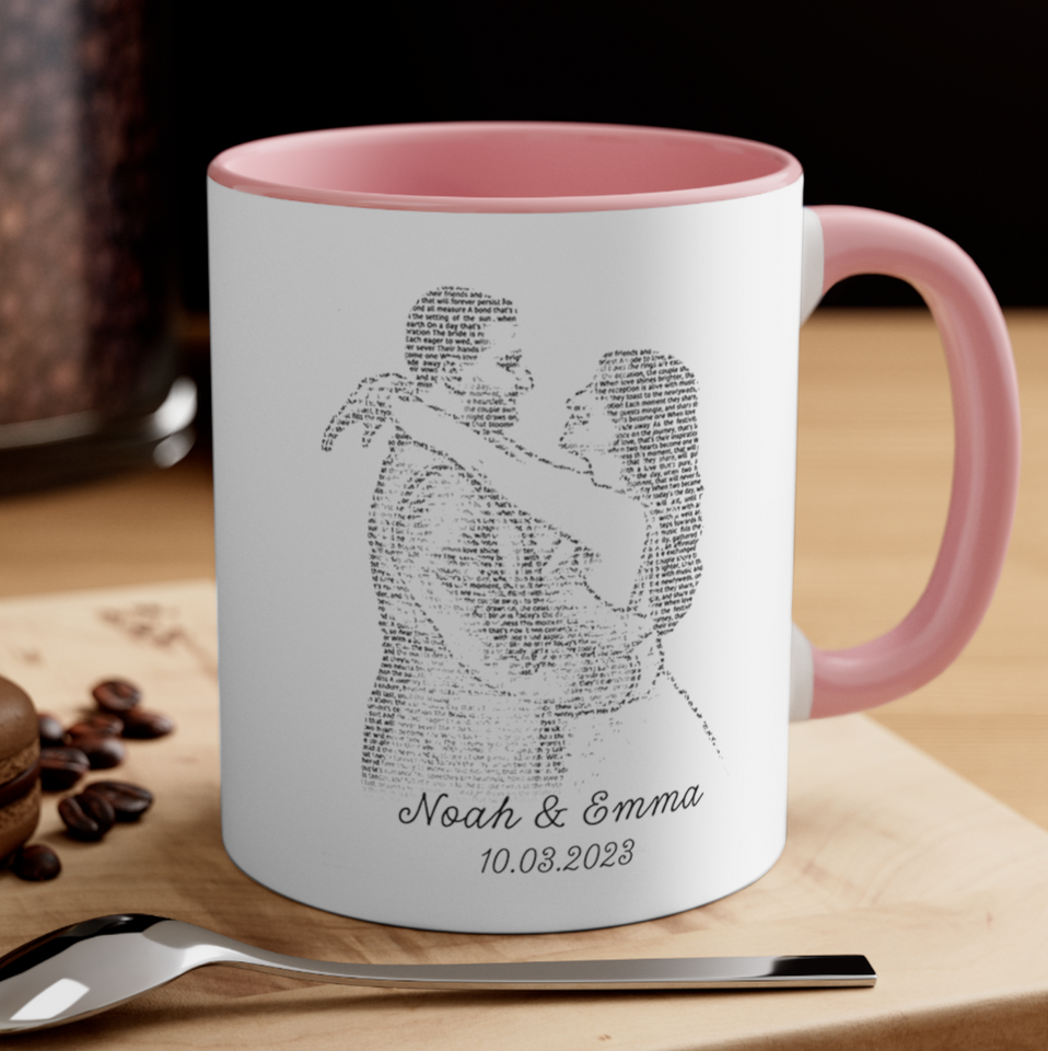 1st Anniversary Gift First Dance Lyrics First Dance Wedding Gift Songs Personalized Wedding Accent Coffee Mug