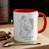 1st Anniversary Gift First Dance Lyrics First Dance Wedding Gift Songs Personalized Wedding Accent Coffee Mug