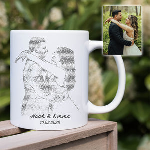 1st Anniversary Gift First Dance Lyrics First Dance Wedding Gift Songs Personalized Wedding Coffee Cup Mug