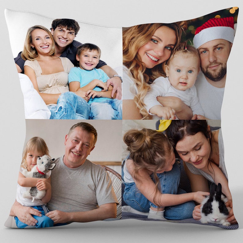 Personalised Photo Collage Pillow with Cushion, Photo Collage Pillow, Customised Pillow with Cushion, Personalized Photo Pillow