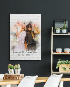 Bestie Gift, Best Friends Gift, Birthday Gifts for Best Friend, BFF Gift, To My Bestie Premium Canvas