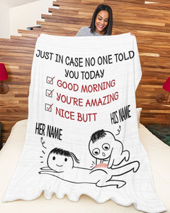 Funny Gift for Her or Him, Birthday Gift For Him Her, Anniversary Gift, Gift for Girlfriend, Gift for Wife, Couple Gift Fleece/Sherpa Blanket