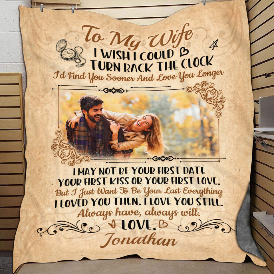 Personalized Photo Gift For Wife, Gift For Her, To My Wife Gift Blanket - Gift For Wife
