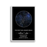 Gift for Boyfriend, Gift for Him, Husband Anniversary, Personalize Night Sky, Custom Star Map Gift