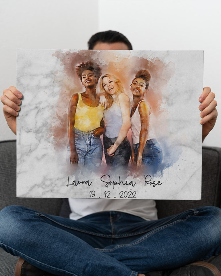 Bestie Gift, Best Friends Gift, Birthday Gifts for Best Friend, BFF Gift, To My Bestie Premium Canvas