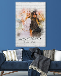 Bestie Gift, Best Friends Gift, Birthday Gifts for Best Friend, BFF Gift, To My Bestie Premium Canvas