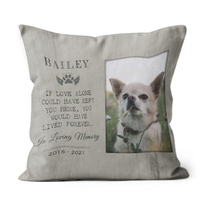 Pet Loss Gift, Dog Sympathy Gifts, Loss Of Pet Gift,Pet Sympathy Gifts, Loss Dog Gift Personalized Suede Throw Pillow