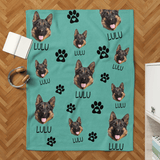 Custom Pet Photo blanket, Any Pet Photo Blanket, Dog Mom Gift, Dog Grandma Gift