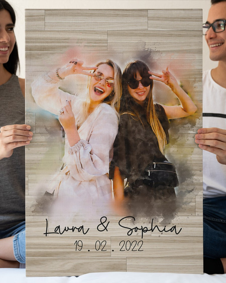 Bestie Gift, Best Friends Gift, Birthday Gifts for Best Friend, BFF Gift, To My Bestie Premium Canvas