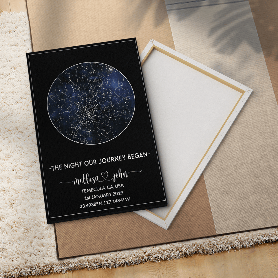 Gift for Boyfriend, Gift to Him, Husband Anniversary, Personalize Night Sky, Custom Star Map Gift