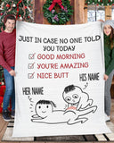 Funny Gift for Her or Him, Birthday Gift For Him Her, Anniversary Gift, Gift for Girlfriend, Gift for Wife, Couple Gift Fleece/Sherpa Blanket