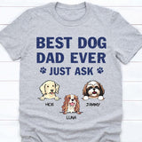Best Dog Dad Ever Personalized Shirt, Dog Dad, Dog Dad Shirt, Dad Shirt, Customized Gifts for Dog Lovers, Father's Day Gift