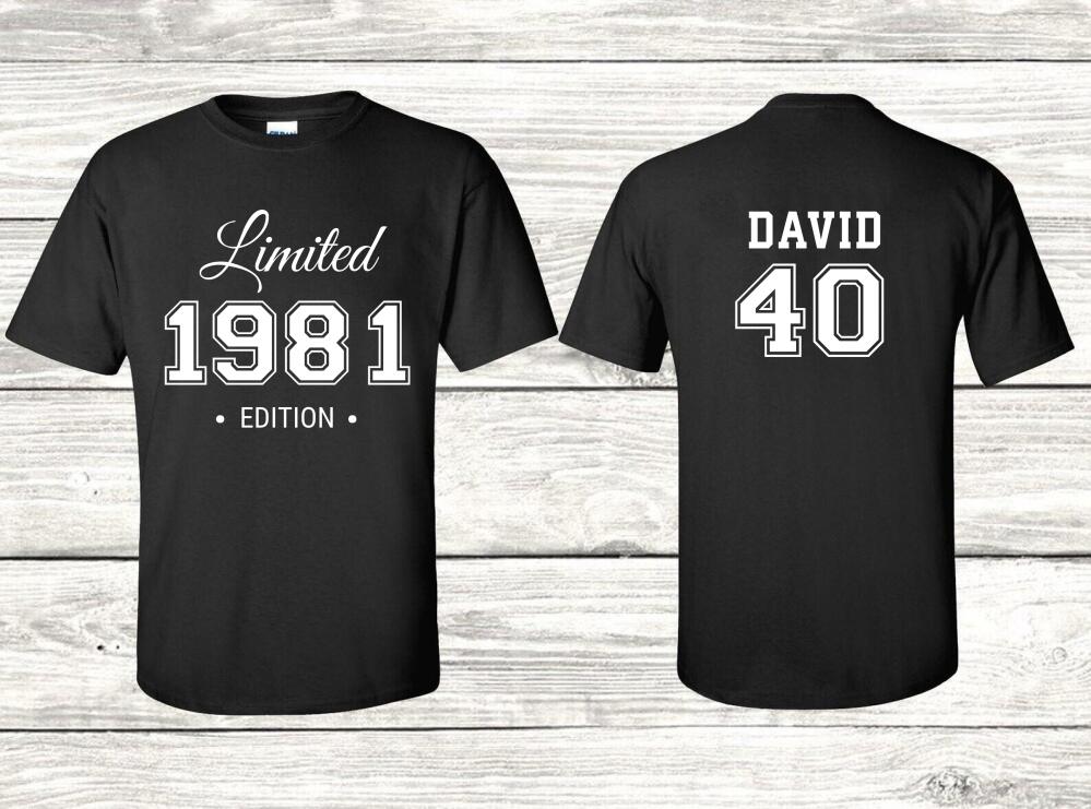 Personalized 1981 Limited Edition 40th Birthday Party Shirt, Birthday Gift, 40 Years Old Shirt, Limited Edition 40 Year Old, 40th Birthday Party Tee Shirt