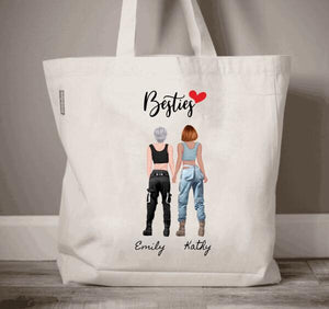 Custom Friends Tote bag, Personalized Tote bag, Sisters Gift, Birthday Gift, Gift For Her, Bestie Gift