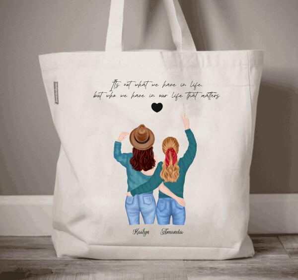 Personalized Best Friend Gift Tote Bag, Sister Gift, Gift For Friends, Birthday Gift
