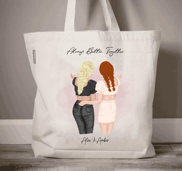 Personalized Best Friend Gift Tote Bag, Sister Gift, Gift For Friends, Birthday Gift