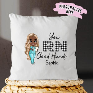 Registered Nurses Personalized Pillow, Registered Nurses Pillow, RN Nurse Gifts, Registered Nurses Gifts, Nurse Gifts