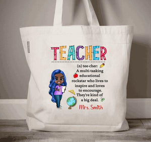 Personalized Teacher Back To School Tote Bag, Teacher Tote Bag, Teacher Gift, Back to School Gift