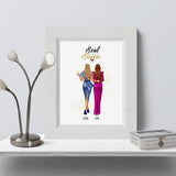 Personalized Soul Sister Art Print, Best Friend Gift, BFF Gift, Birthday Gift for Best Friend, BFF Art