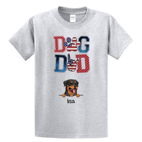 Personalized Dog Dad Premium Shirt, Customize Gifts for Dog Lovers, Father's Day gift, Gift For Dad