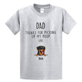Thanks Dog Dad Personalized Dog Dad Premium Shirt, Father's Day Gift Shirt, Funny Gift Dad Shirt