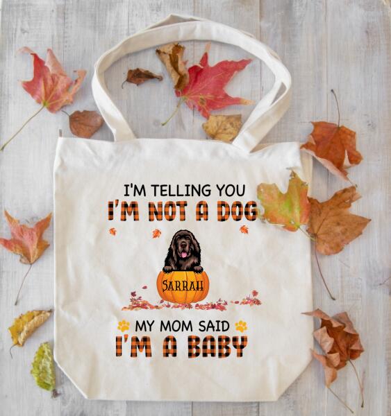 Personalized Dog Mom Halloween Premium Tote bag, Gift For Dog Lovers, Halloween Gift, Gift For Mom, Gift For Her