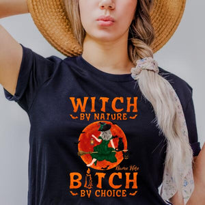 Personalized Halloween Witch Premium Shirt,  Halloween Witch Shirt, Halloween Witch Gift