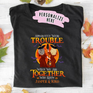 Personalized Halloween Witches Friends Premium Shirt, Halloween Witches Sisters Shirt