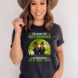 Personalized Witches Sister Halloween Gift Shirt, The Black Hat Sisterhood Gift Shirt, Sister Halloween Gift